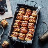 French country iron serving tray with side handles