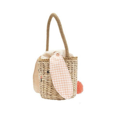 Vintage Rattan Apple/Pear Wall Storage Basket – Eco-Friendly Wicker Organizer