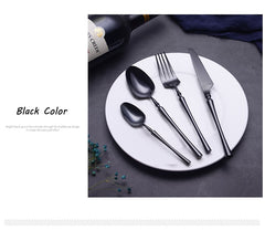 24-Piece 304 Stainless Steel Cutlery Set – Modern Luxury Flatware