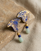 Artisan lightweight paper mache jewelry close up