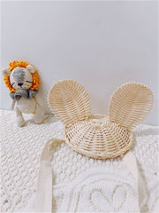 Vintage Rattan Apple/Pear Wall Storage Basket – Eco-Friendly Wicker Organizer