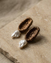 Artisan lightweight paper mache jewelry close up