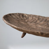 Organic wood serving tray with elevated legs