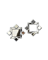 handcrafted mirror earrings