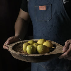 Hand-Carved Natural Wood Bowl – Organic & Timeless Elegance