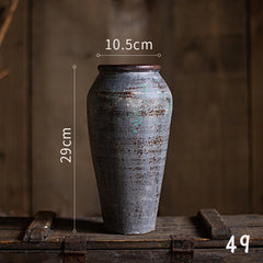 Vintage Nostalgia Ceramic Vases – Handcrafted Tabletop Decor