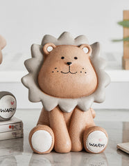 Lion Piggy Bank – Adorable Rubber Coin Saver for Kids & Nurseries