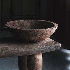 Hand-Carved Natural Wood Bowl – Organic & Timeless Elegance