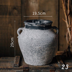 Vintage Nostalgia Ceramic Vases – Handcrafted Tabletop Decor