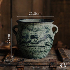 Vintage Nostalgia Ceramic Vases – Handcrafted Tabletop Decor