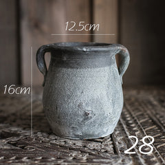 Vintage Nostalgia Ceramic Vases – Handcrafted Tabletop Decor