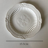 Vintage White Ceramic Plate