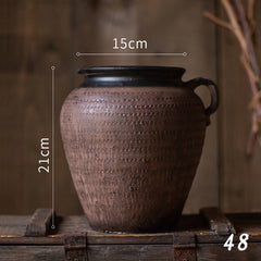 Vintage Nostalgia Ceramic Vases – Handcrafted Tabletop Decor