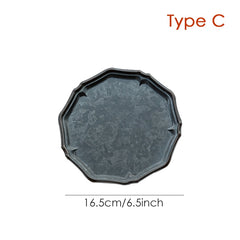 Retro Iron Tray & Stand – Vintage Elegance for Modern Living