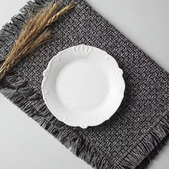 Vintage White Ceramic Plate