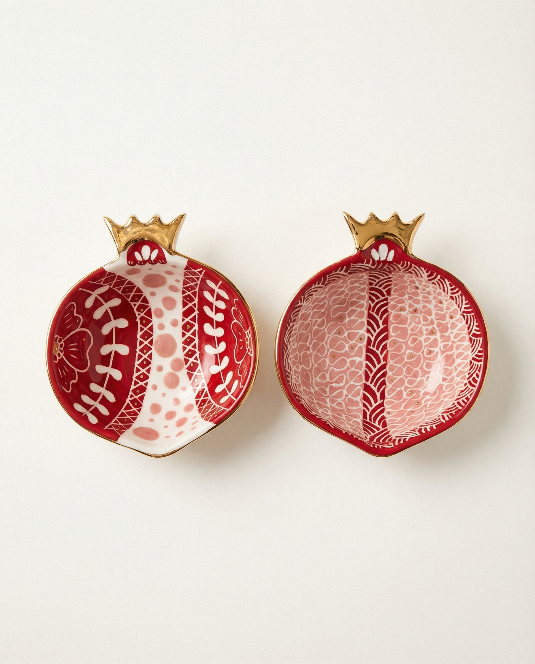 Hand painted ceramic bowl for table styling