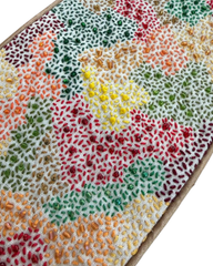 artisan waist belt with intricate bead embroidery