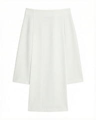 White skirt on a white background