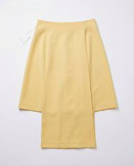 Structured Asymmetry Gabardine Skirt