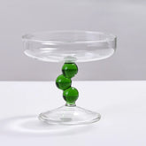 luxury fruit and candy serving plate glass