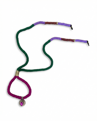 Handmade Woven Eyeglasses Strap With Charm Pendant