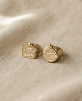 Persian Seal Adjustable Brass Ring