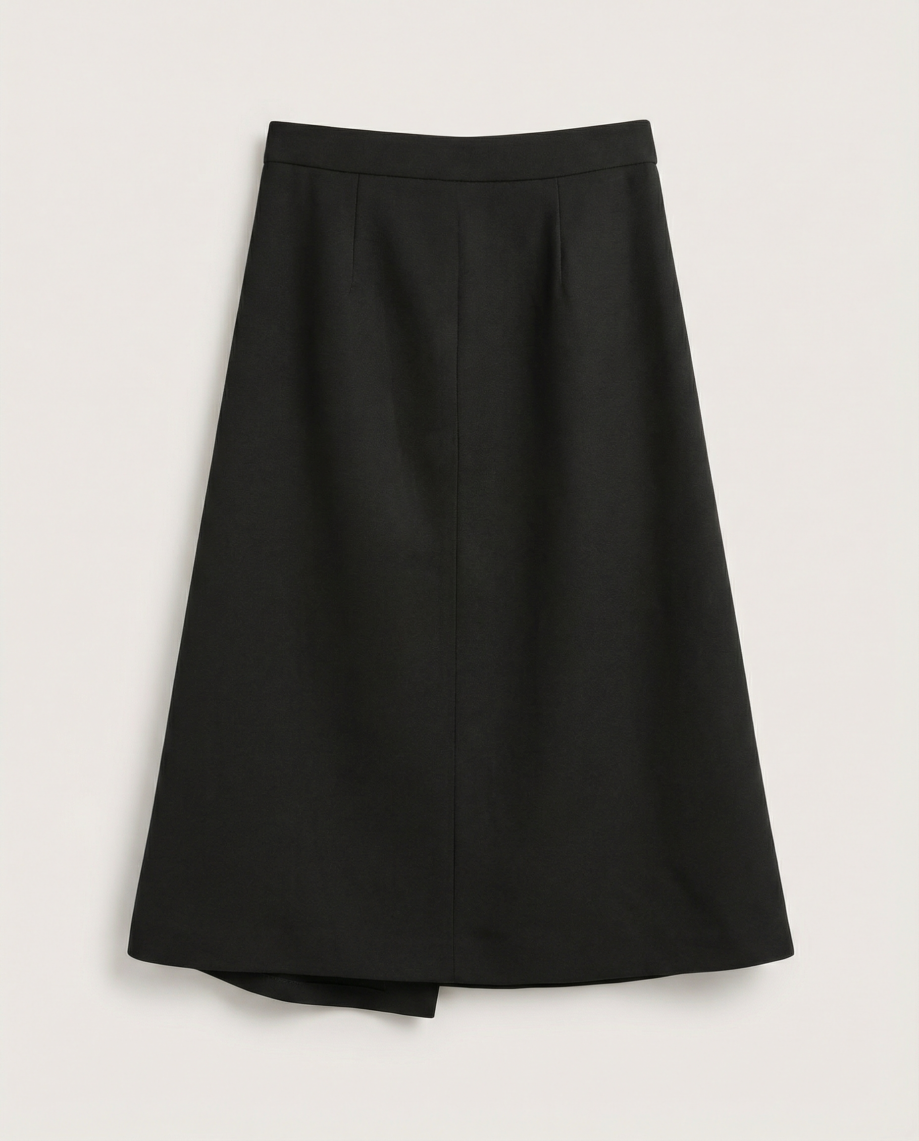modern draped skirt back view