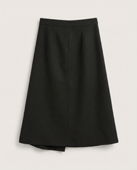 modern draped skirt back view