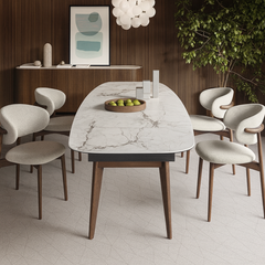 modern scandinavian upholstered dining chair set