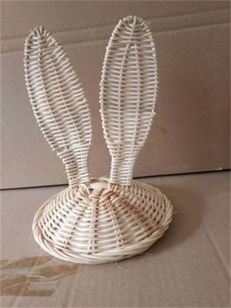 Eco-friendly decorative rattan basket with pocket