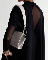 Modern black cape with sheer back detail