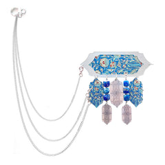 Vaghar accessory with Persian patterns and semi-precious stones