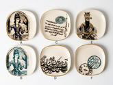 Collectible cultural ceramic trinket dish