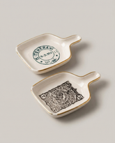 Decorative ceramic mini tray with Tehran stamp design