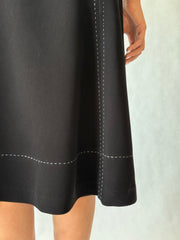 Side view of premium women’s skirt with lining