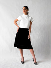 Premium crepe top with short sleeves and stitched detail