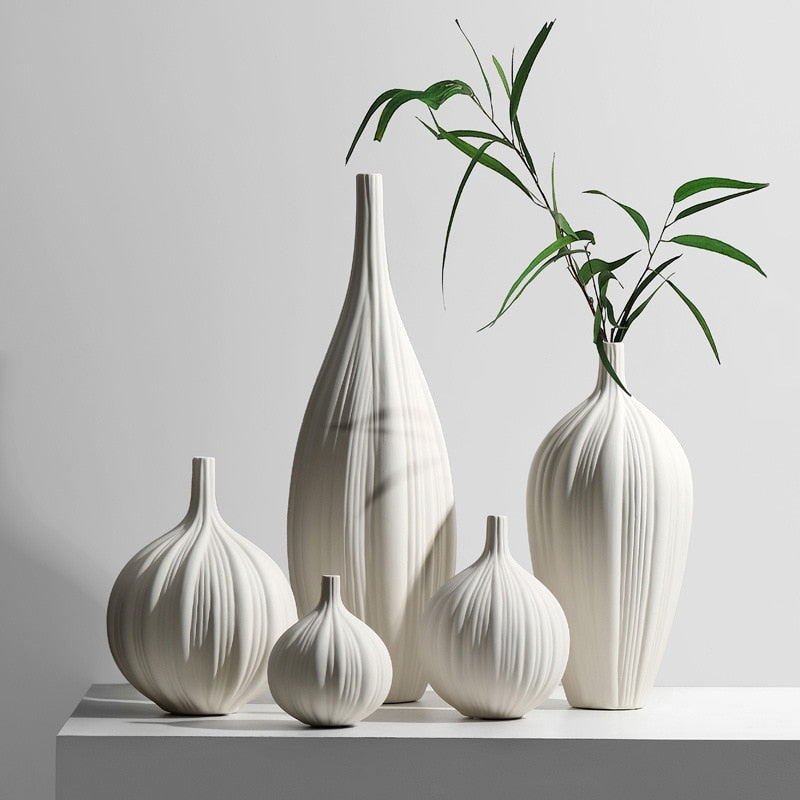 Modern ceramic vases