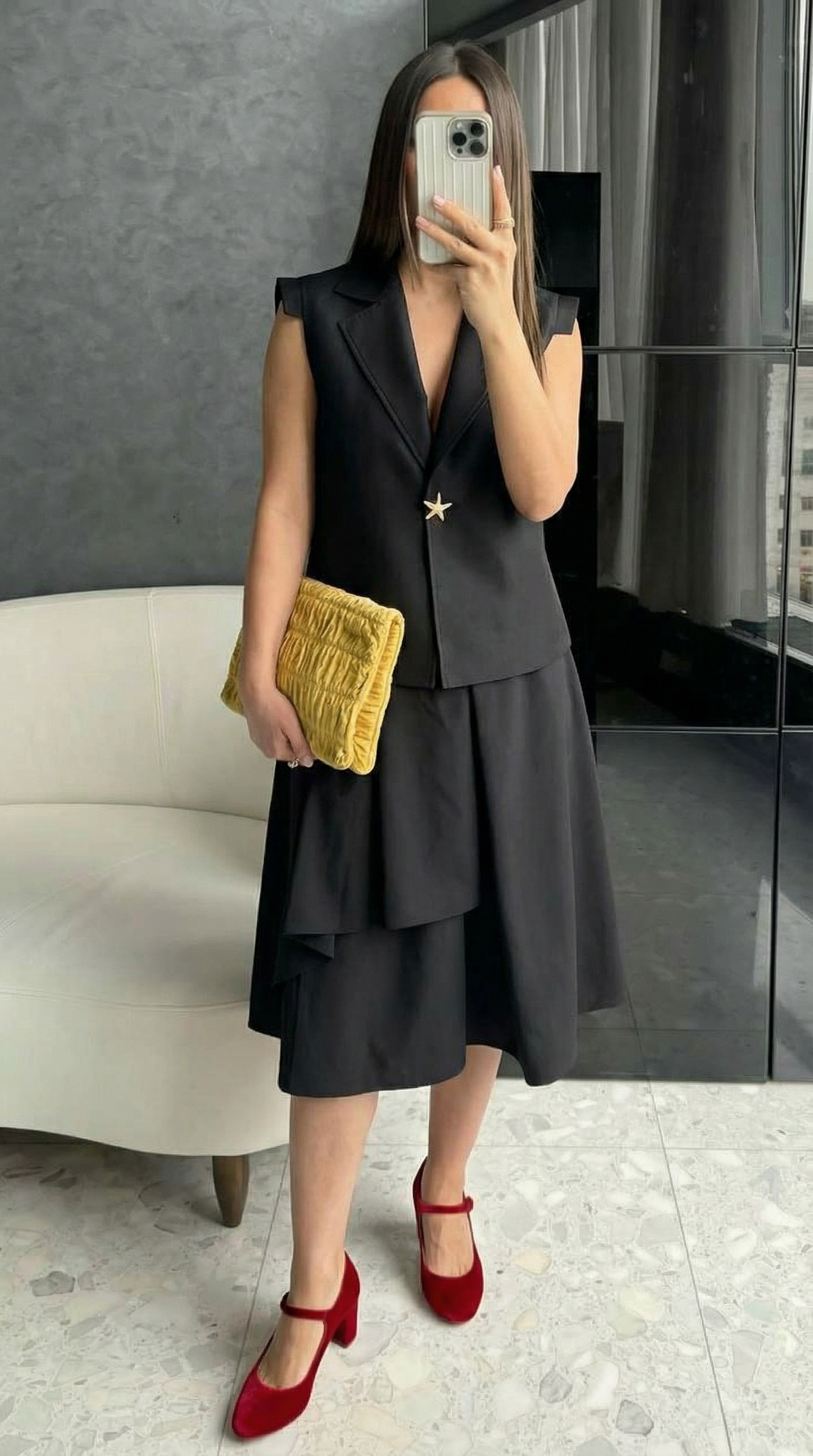 Poplin-Blend Skort