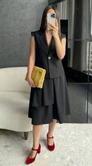 Poplin-Blend Skort