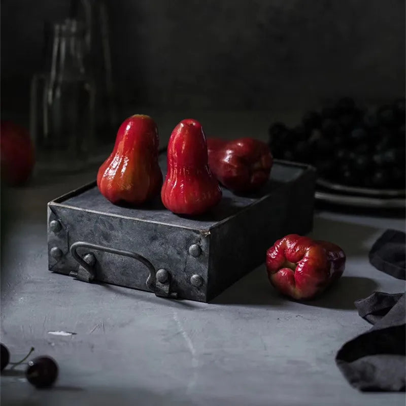 Decorative iron tray for kitchen and table styling