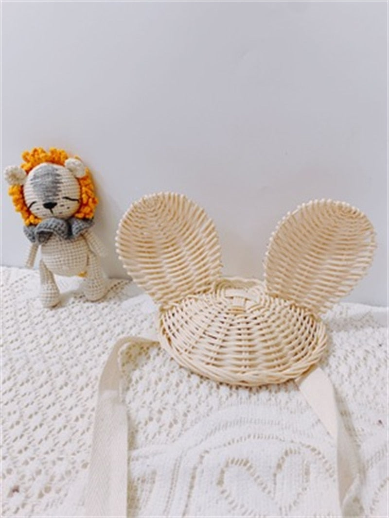 Vintage Rattan Apple/Pear Wall Storage Basket – Eco-Friendly Wicker Organizer