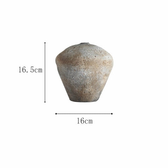 Wabi-Sabi Minimalist Ceramic Vase – Individually Handcrafted