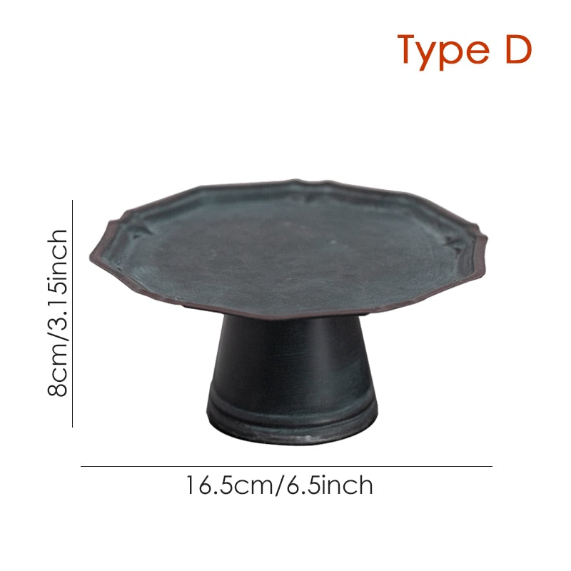 Retro Iron Tray & Stand – Vintage Elegance for Modern Living