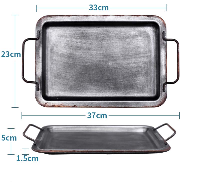 Vintage-Style Retro Iron Tray