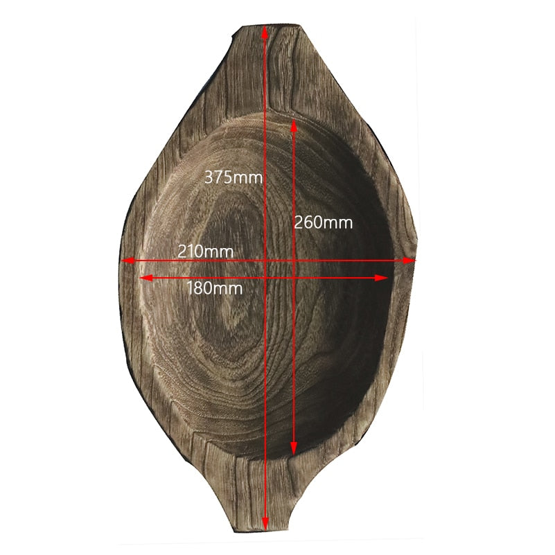 Hand-Carved Natural Wood Bowl – Organic & Timeless Elegance