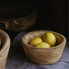 Hand-Carved Natural Wood Bowl – Organic & Timeless Elegance