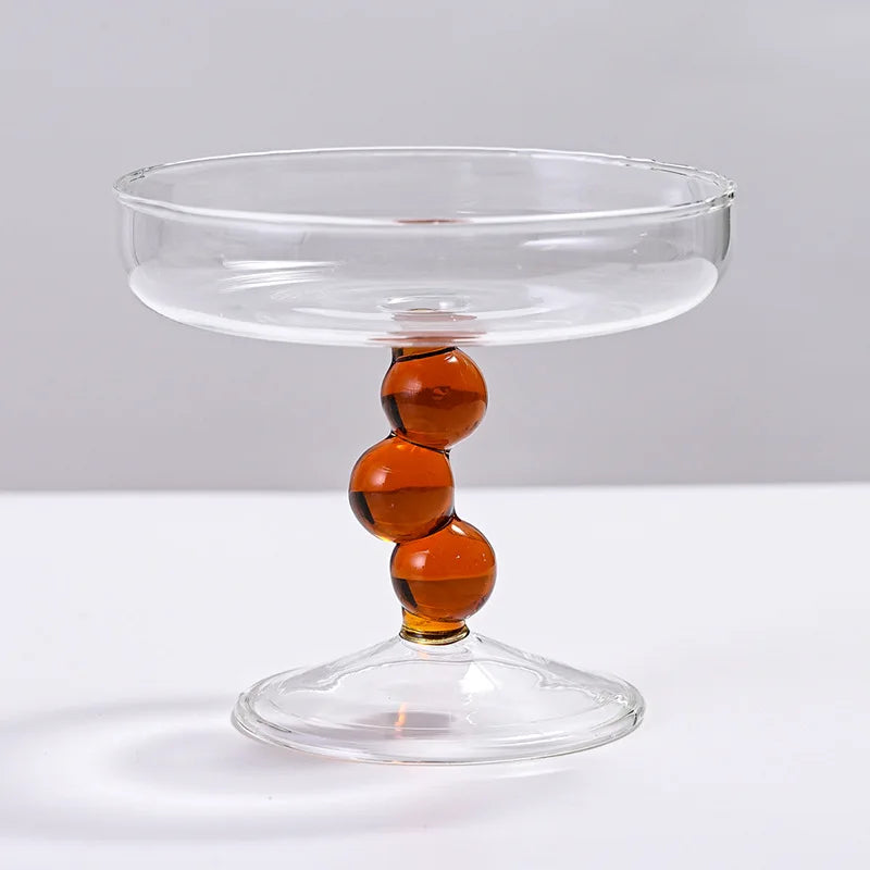 aesthetic tea table glass tray for living room