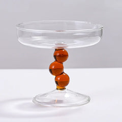 aesthetic tea table glass tray for living room