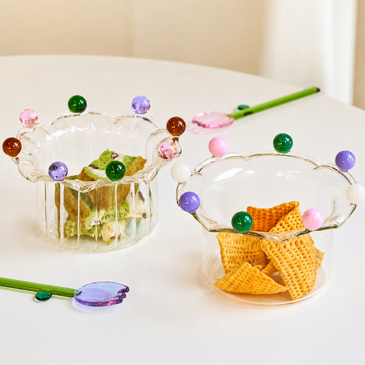 crown glass dessert bowl elegant fruit serving dish