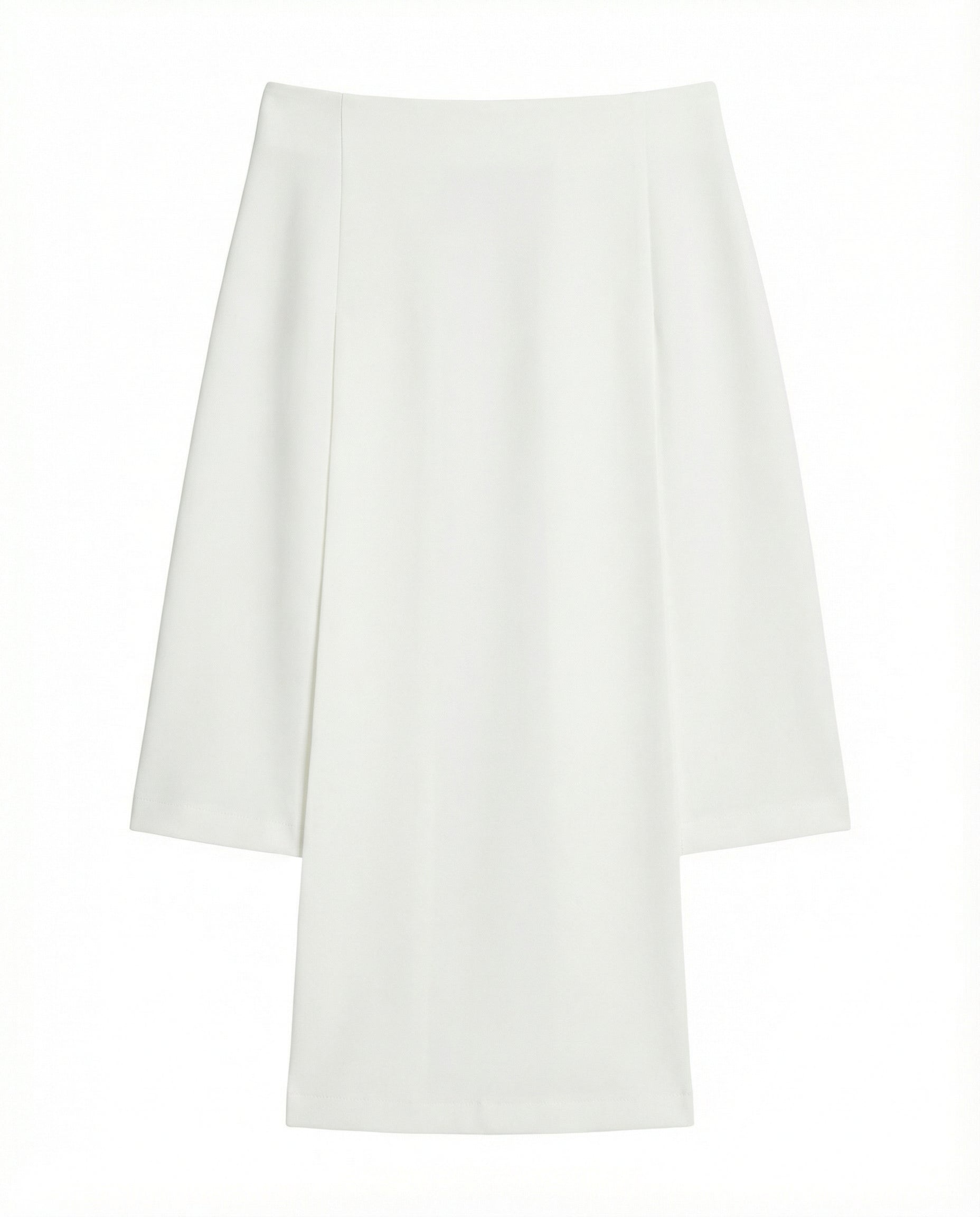 White skirt on a white background